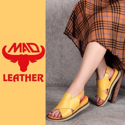 صندل تابستانه زنانه چرم ماد مدل C6 MAD Leather