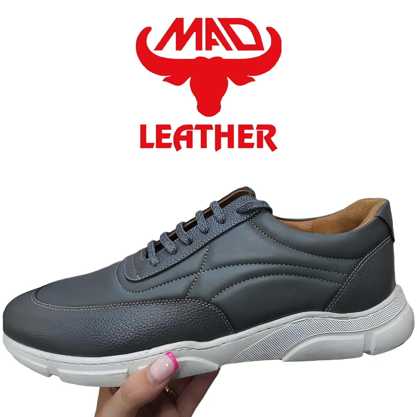 کفش اسپرت مردانه چرم ماد کد 3230 MAD Leather