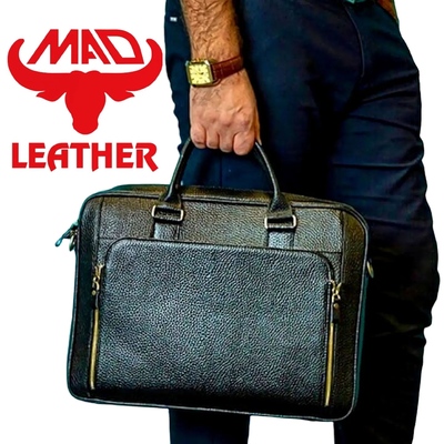 کیف اداری چرم ماد کد 408 MAD Leather 