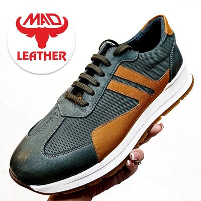 کفش کتونی مردانه چرم ماد مدل 3090 MAD Leather